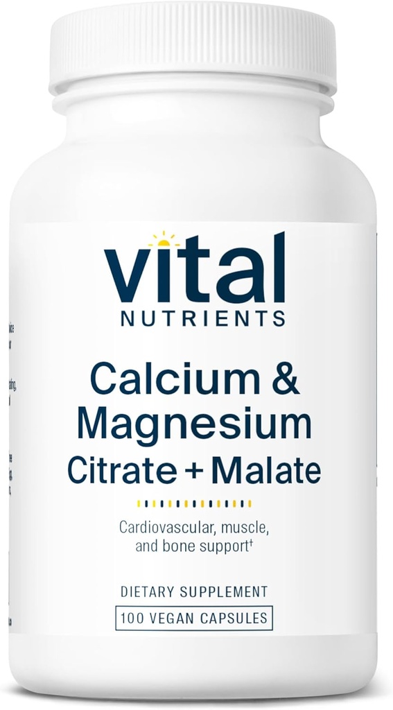 Vitale voedingsstoffen Calcium en Magnesium Citrate en Malate Complexe 