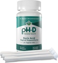 pH-D Vrouwelijke gezondheid - Boorzuur Starter bundel - pH-D Boorzuur Vaginale Suppositoiries 12 Tel en 3 Vaginale Zetpil Applicators