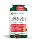 Super Krachtige Hawthorn Berry 10:1 Extract Capsules voor digestie Hartgezondheid en Glykemie ondersteuning - Extra sterkte Hawthorn Berry Capsules - Non-GMO Glutenvrij Vegan GMP USA 2 maanden levering