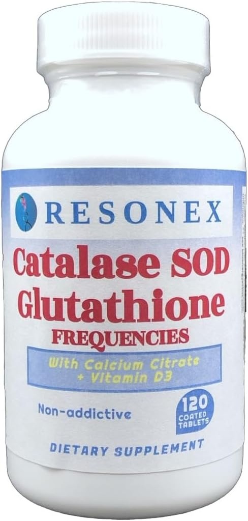 Catalase, superoxidedismutase (SOD) en glutathionfrequenties- 120 tabletten