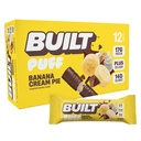 Built Bar, Puff Protein Bars, Banana Cream Pie Puff, 17g Protein Snacks, On-The-Go Bars, Slechts 140 Calorieën, 6g Suiker, Collageen, Glutenvrij, 12 Tellen