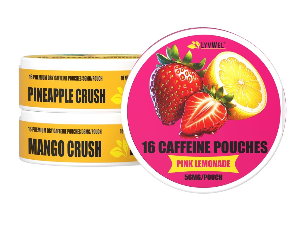LyvWel 56mg Cafeïne energie zakjes 