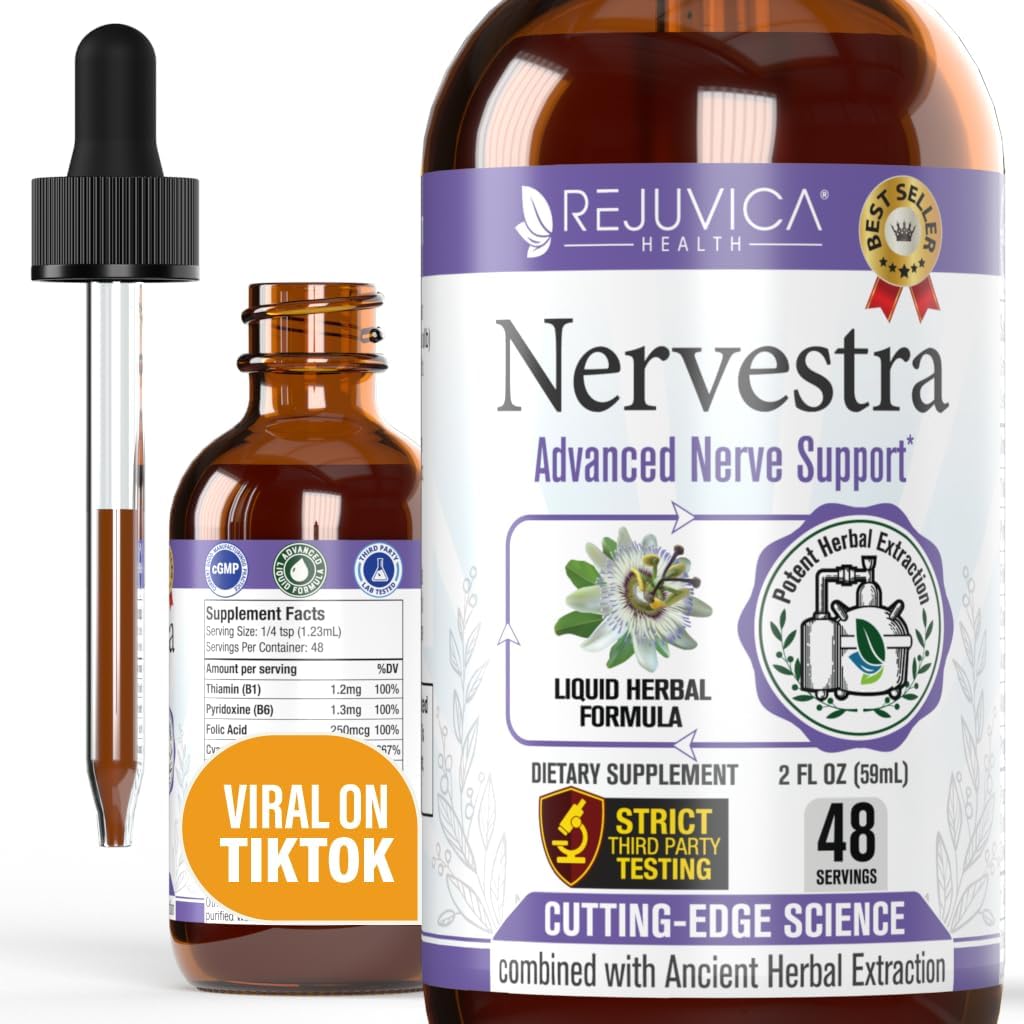 Zenuwstra - Zenuwgezondheid, met Alpha Lipoïnezuur, naar Bolster Zenuw Gezondheid en ondersteuning Gezonde zenuwfunctie - Alpha Lipoïnezuur, Vitamine B6, White Willow Bark Turmeric Passionflower &amp; More!