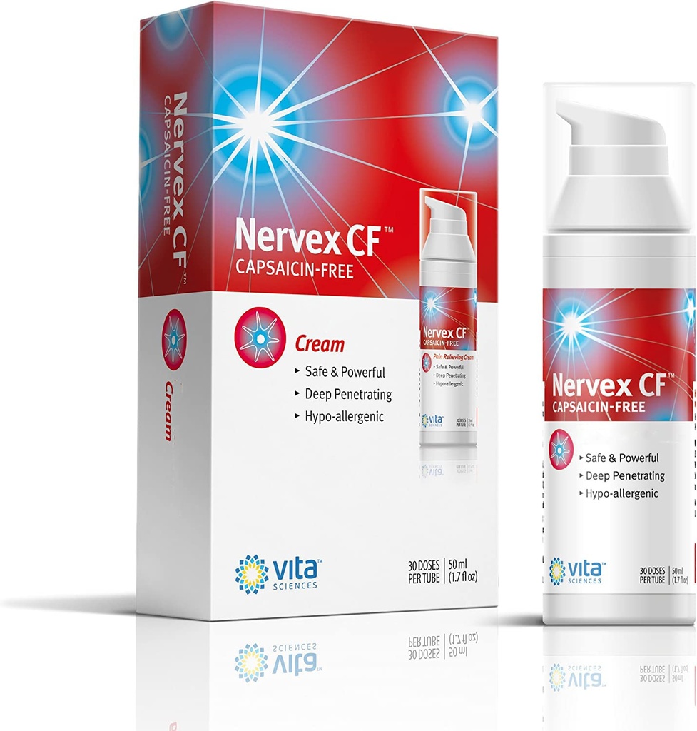 Vita Sciences Neuropathy Relief for Hands and Feet - Powerful Cream Formula for Burning, Tingling, and Numbness - met Arnica, B12, B1, B5, B6, E, MSM, Aloë, en Coconut Oil Base - Capsaïcin-Free