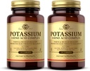 Solgar Potassium Acid Complex - 100 comprimés, lot de 2 - Promotion de l'équilibre des électrolytes - Non-OGM, végétalien, sans gluten, sans laiterie, sans casher - 200 portions totales