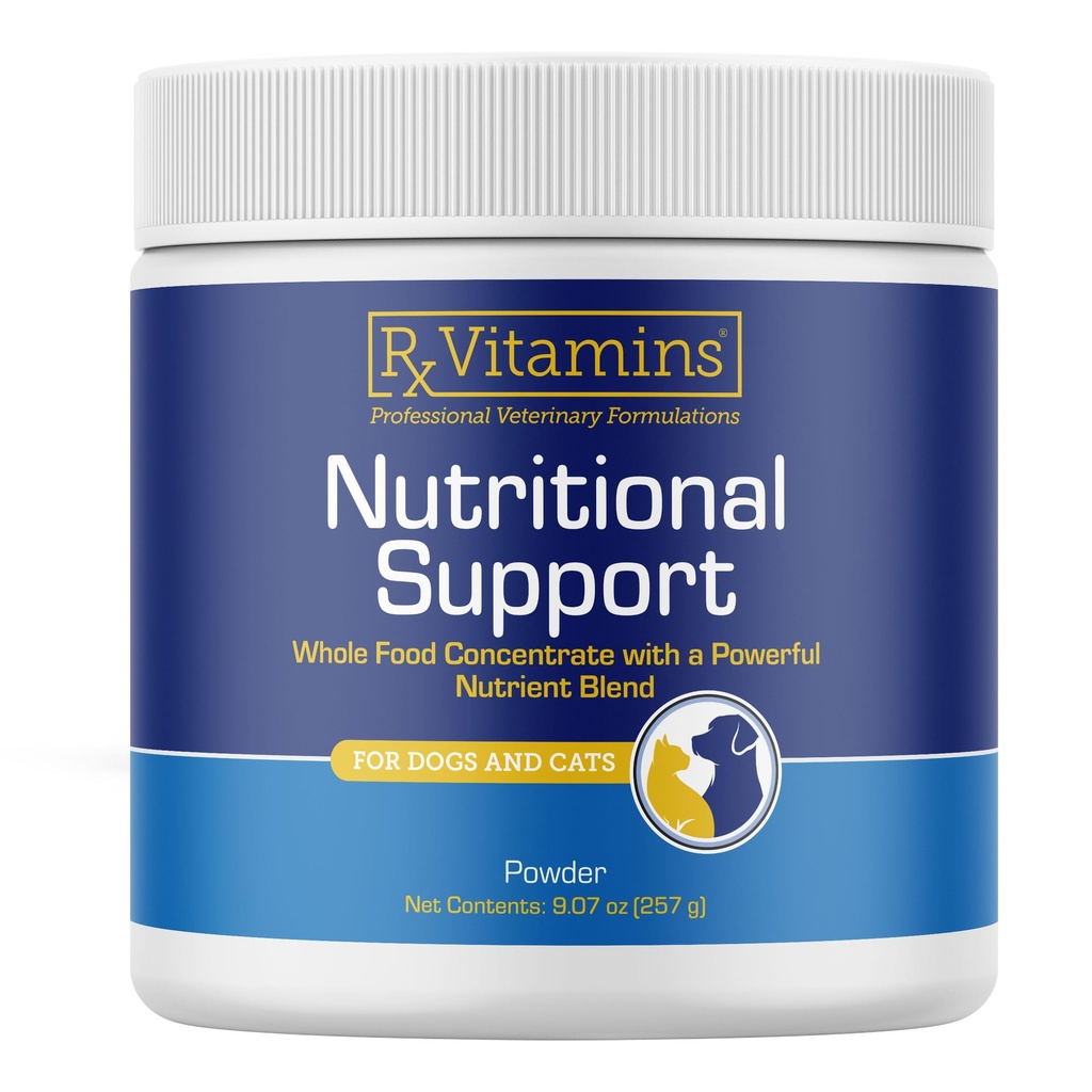 Rx Vitaminen Voedingsondersteuning - Een combinatie van essentiële vitamines, mineralen en andere gunstige verbindingen voor honden en katten - 9.07oz