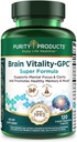Zuiverheid Producten Hersen Vitaliteit-GPC Super Formule Acetyl L-Carnitine HCI + Alpha GPC + Fosfatidlyserine - Ondersteunt normale concentratie en geestelijke helderheid - 120 Caps