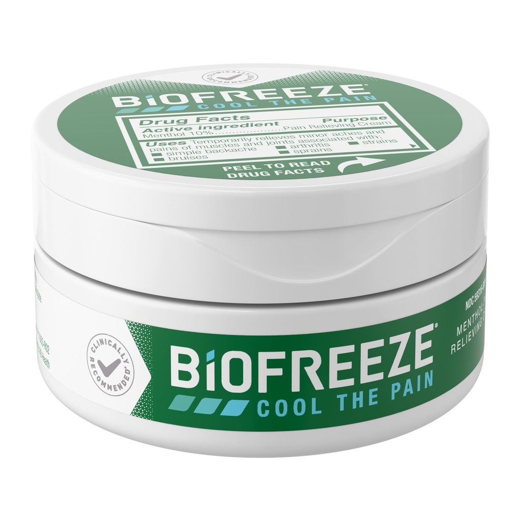 Crème de soulagement de la douleur biogelée pour le genou, le cou, la hanche, l'articulation, l'épaule et les maux de dos simples, l'arthrite analgésique, le soulagement musculaire douloureux, la crème de douleur menthol refroidissante, 3 Oz
