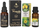 Biologische Propolis Extract 30ml & 100% Natuurlijke Pure Lemon Essential Oil 20ml