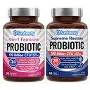 Groupe probiotique, 4-en-1 Feminine Probiotique (30ct) et Supreme Restore Probiotique (60ct), 2 paquets, soutien vaginal canneberge, GI Tract Balance, végétalien, non laitiers