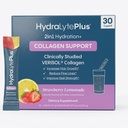 Hydralyte Verisol Collagen Packets avec électrolytes, Packs d'hydratation avec collagène pour les femmes et les hommes, Poudre d'électrolytes avec collagène pour le voyage et hydratation quotidienne avec vitamine C (30 comte)