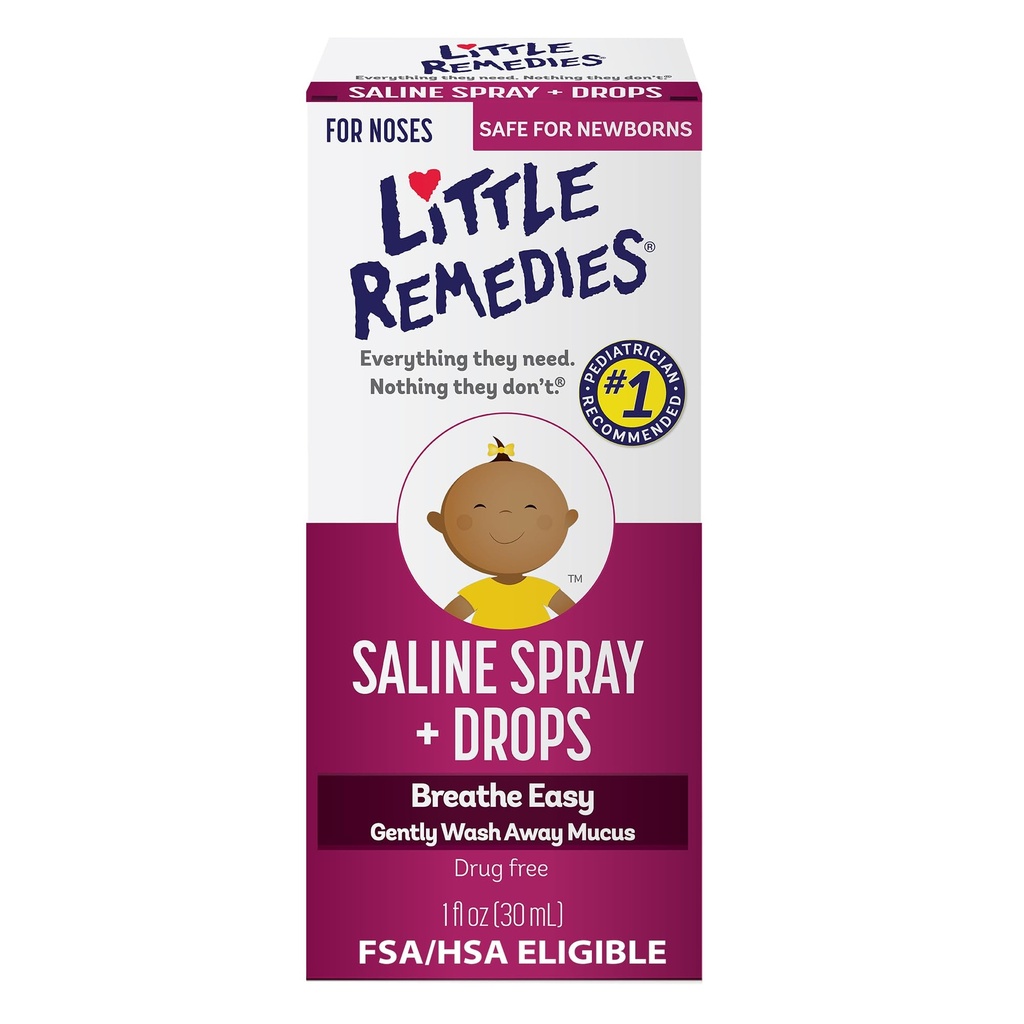 Little Remedies Neusen Saline Spray Drops, 1 Fl Oz