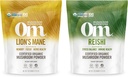OM MUSHROOM SUPERFOOD 7.05oz Bundel, Lion's Mane & Reishi Biologische Paddestoelenpoeder, 200 porties