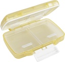 EZY DOSE Vocht-Proof Pill Case, Medicine Planner, Vitamine Organizer Box, Travel-Friendly, Latch-Closure naar veilige inhoud, 4 individuele afdelingen van meerdere maten met strakke Seal, Klein, Cream