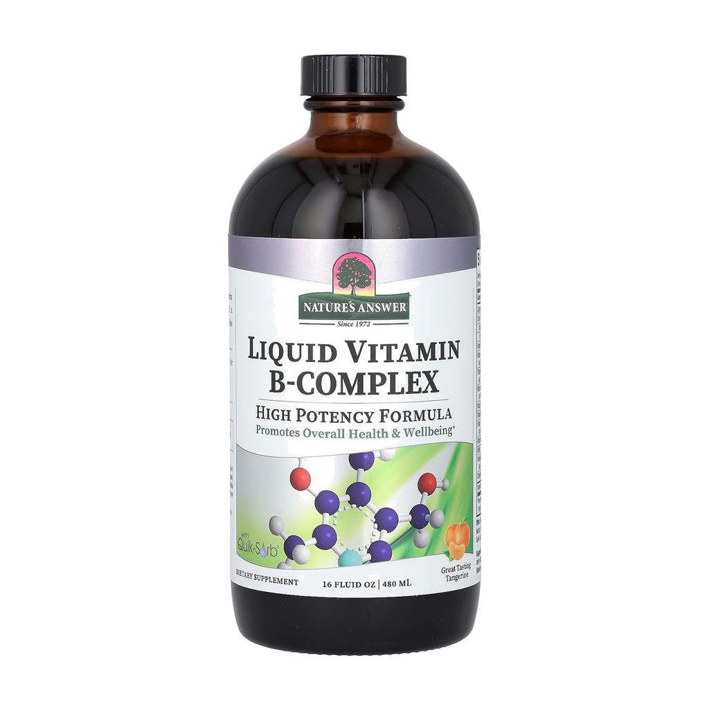 Antwoord Liquid Vitamin B-complex Ondersteunt gezonde energieniveaus 