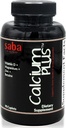 Saba Calcium Plus - Bone Strength - Calcium, Magnesium, Kalium, Vitamine D, Zink, Betaïne - GGO, soja, glutenvrije ingrediënten - Whole Food Supplement for Bone Health, Immune - 90 Caplets
