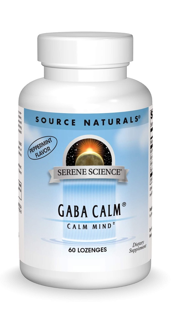 Source Naturals Serene Science, GABA Calm Quick Dissolving Peppermint Flavor* - 60 Lozen