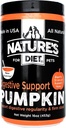 Nature's Diet Pet Gedroogde Pompoen Poeder Digestieve Ondersteuning Natuurlijke vezel voor Firm Stool, Regularity (16 oz = 53 Servings)