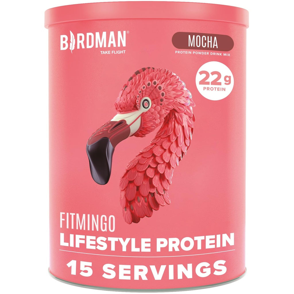 BIRDMAN Fitmingo Vegan Protein Powder with Inositol, Collageen Boosters, Hyaluronic Acid and Vitamins 