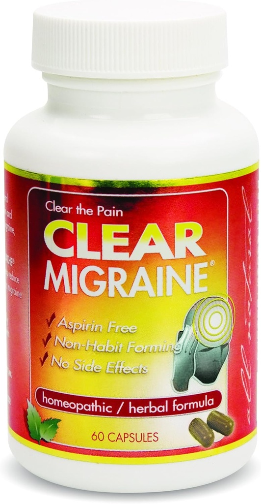 Produits clairs Formule homéopathique, Migraine, 60 Compte