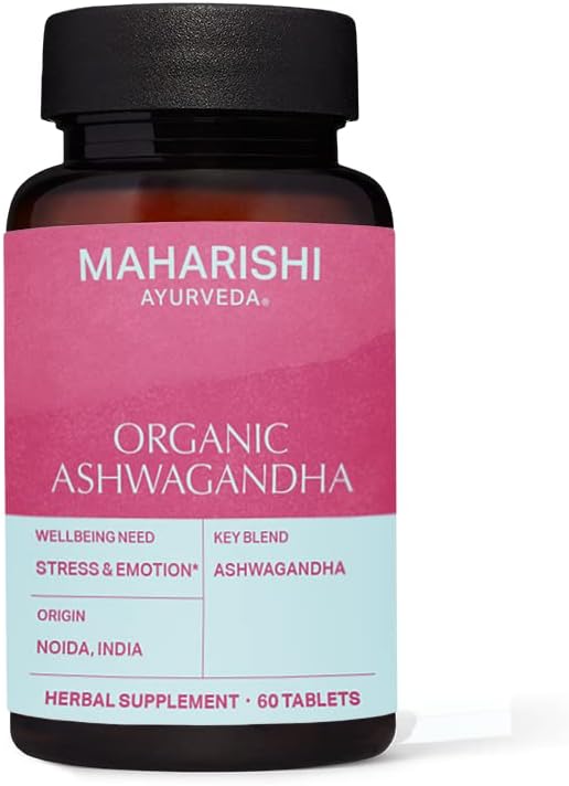 Biologische Ashwagandha 60 Kruidentabletten - 500 mg ea.