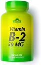 ALFA VITAMINS Vitamine B2 (Riboflavine) Supplément de 50mg, soutient la production d'énergie, la peau, les yeux et la santé cognitive, non OGM, sans gluten, supplément alimentaire pour la santé quotidienne et bien-être 100 comprimés
