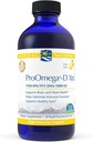 Nordic Naturals ProOmega-D Xtra Liquid, Lemon Flavor - 8 oz - 3400 mg Omega-3 + 1000 IE D3 - High-Potency Fish Oil - EPA & DHA - Brain, Eye, Heart, & Immune Health - Non-GMO - 48 Servings