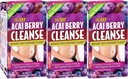 Nutrition appliquée Nettoyage des baies d'açai de 14 jours - 56 comprimés, boîte de 3 - Soutien de perte de poids Flush + chardon de lait - 84 portions totales