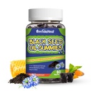 Black Seed Oil Gummies, Biologische Black Cumin Seed Oil Gummies, Black Cumin Seed Oil Biologische 500mg, Kauwbare Black Seed and Honey Gummies, Vegan, 60 Gummies