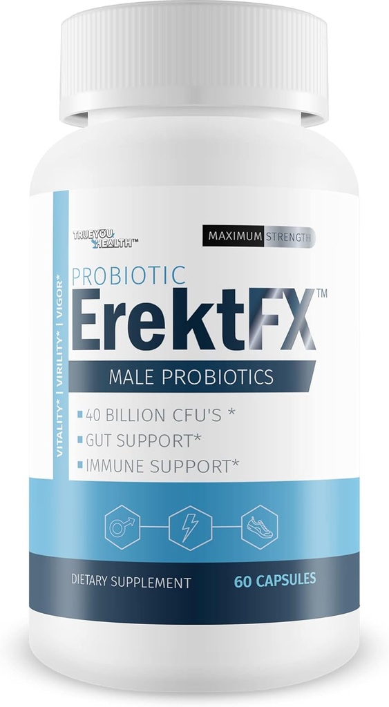 Probiotische ErektFx - Man Probiotica - Lift Your Gut Health om uw algehele geest en lichaam te ondersteunen - Meer dan 40 miljard CFU