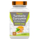 tnvitaminen Kurkuma Curcumine Capsules with Black Pepper 