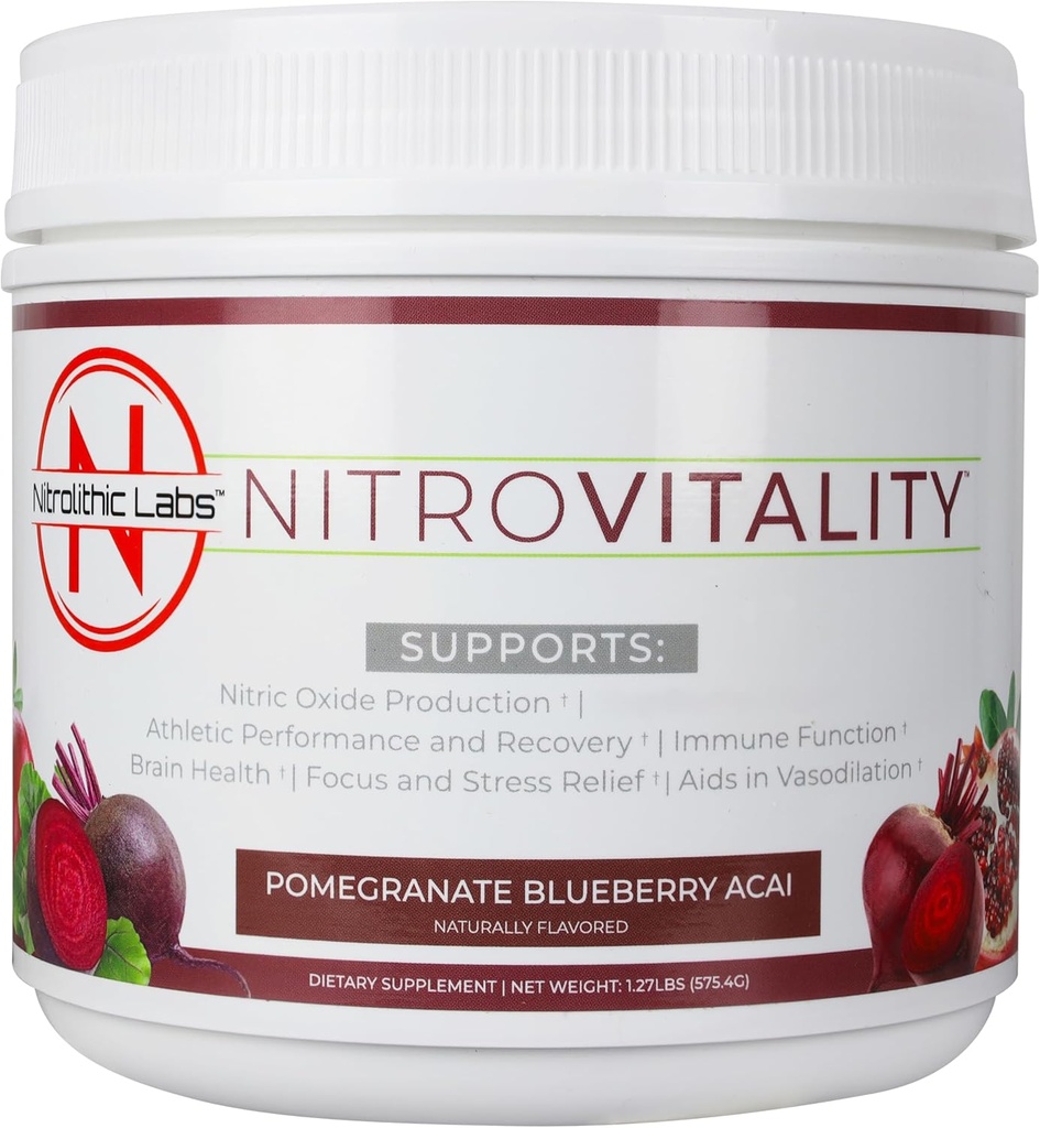 Nitric Oxide Drink Powder - Premium Beet Root Powder - Nitric Oxide Supplement Powder for Men & Women - 60 Servers