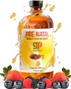 Organische vloeibare prenatale vitamines voor vrouwen - Prenatale ijzer & folaat, Prenatal multivitamine voor vrouwen, Vrouwen prenatale multivitamine, Vegan Prenatals Halal Kosher Vriendelijke prenatale vitamine, 32 Serveren