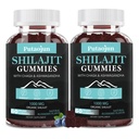Gummies Shilajit pour homme et femme. Himalayan Gold Shilajit Gummies. 3rd Party Tested.1000mg Pure Shilajit, 200mg Ashwagandha, 200mg Chaga,100mg Ginseng,100mg Saw Palmatto, 60mg Huile de graines noires