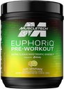 Pre Workout Poeder MuscleTech EuphoriQ PreWorkout Smart Pre Workout Powder for Men & Women Cafeine Metaboliet Gevoed met Paraxanthine Yuzu Lemonade (20 Servers)