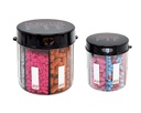 Monster & Monster Jr Supplement Medication Pill Dispensers 2 Pack met etiketten, Extra grote en kleine pil Container flessen handvat bijna elk supplement, gemakkelijk te verwijderen (monster & Monster Jr.)