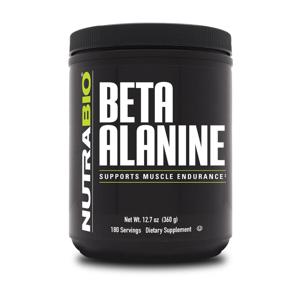 NutraBio Beta Alanine Pre-Workout Supplement - Beta Alanine Poeder- 360g Poeder