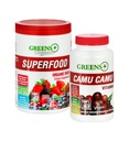 Greens+ Bio Reds Superfood Poudre Camu Camu Dietary 400mg Vitamine C SuperFruit Supplément 120 Capsules, 100% Naturel, Vitamines et Minéraux, Vegan, Soy/Dairy/Gluten Sans