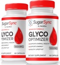 NutraRize (2 Pack) Sugar Sync Glyco Optimizer Capsules, Officiële SugarSync Glyco Optimiser, Sugar Sync Joint Optimizer, Sugar Sync Gluco Cleanse Formula, SugarSync Glycol Reviews (120 Capsules)