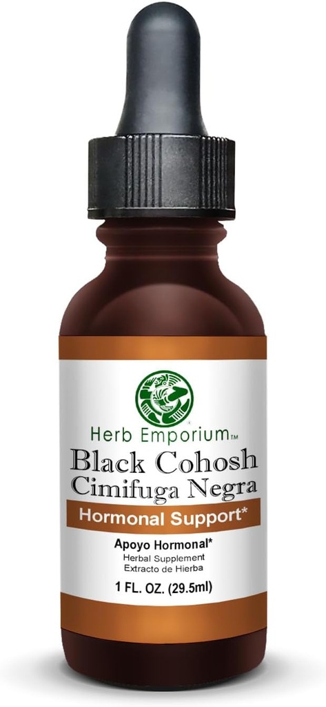 Herb Emporium Black Cohosh Root Extract 1fl. oz. (29,5 ml) Kruidensupplement Hormonale ondersteuning (verpakking van 1)