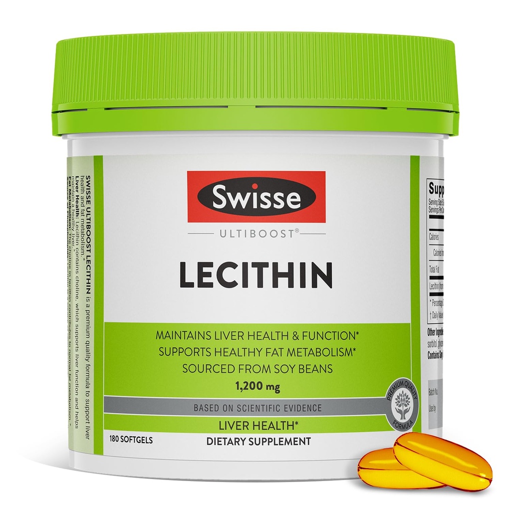 Swisse Soy Lecithin 1200mg Softgels Capsules 