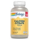 Solaray Citrate de calcium 1000mg - Supplément calcium chélaté - soutient la force osseuse et les dents saines - Facile à digérer - Garantie de 60 jours, Vegan - 68 portions, 275 VegCaps
