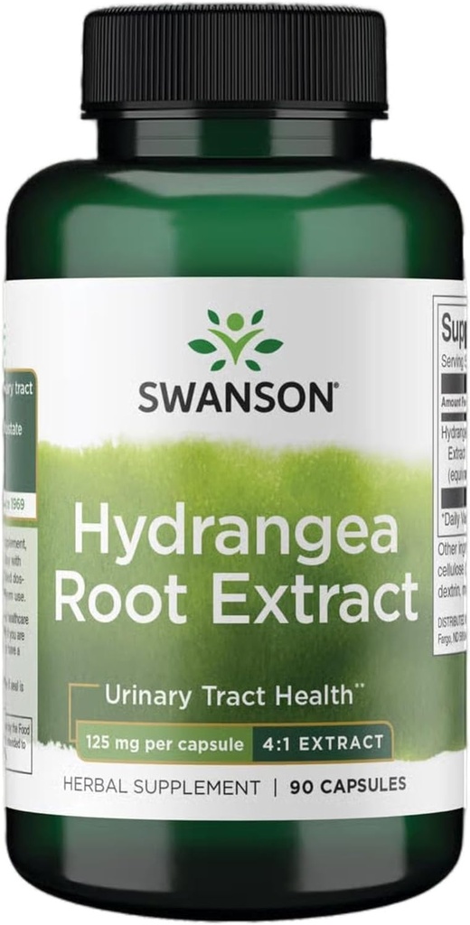 Swanson Hydrangea Root Extract - Kruidensupplement Promoting Traditional Urinary Tract Health - May Support Prostate Health for Men - (90 Capsules)