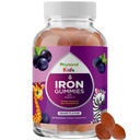 IJzer Gummies met vitamine C voor kinderen - Blood Builder Iron Supplements for Kids with Gentle for Strenger Immunity & Energy Support - Vitamine B6, B12, A, Niacin & Folate Gummies - Vegan & GMO - 120 Tel.