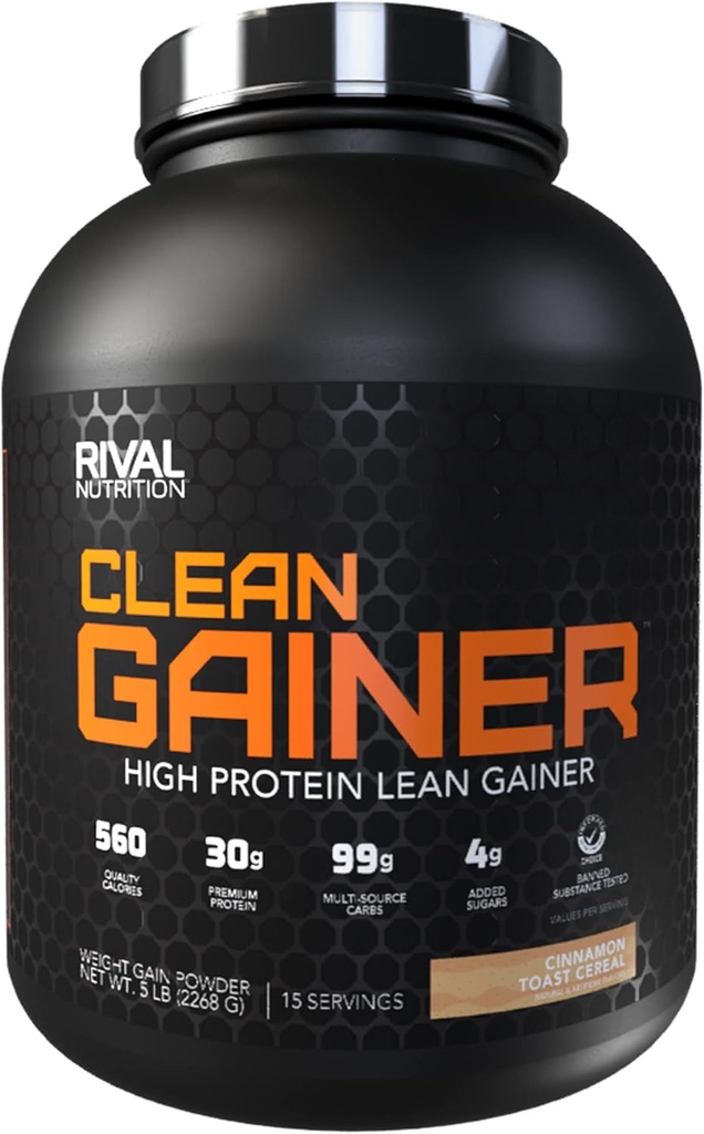 Rivaliserende voeding Clean Gainer - Kaneel Toast graan, 5lbs