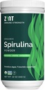 Zint Spirulina Poeder, biologisch (12 oz): Premium Immune Support Supplement, Blue-Green Algen, Immunity Booster, Niet-Ir uitgestraald Vegan Proteine