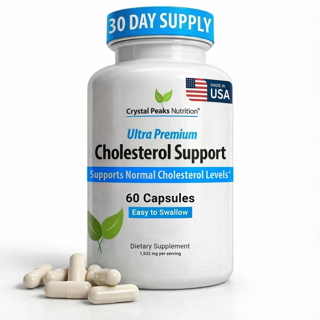 Cholesterol supplement - Alle natuurlijke ingrediënten ter ondersteuning van normale Colesterol niveaus. Ondersteunt optimale circulatie. 60 capsules