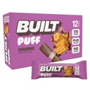 Built Bar, Puff Protein Bars, Churro Puff, 17g Protein Snacks, On-The-Go Bars, Slechts 140 Calorieën & 6g Suiker, Collageen, Glutenvrij, 12 Tellen