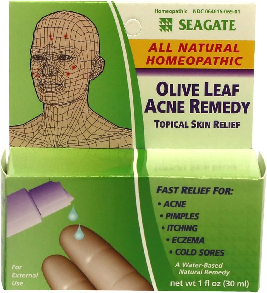 Seagate Producten Homeopathische Olive Leaf Natural Acne Remedy (pakket van 2) 1 Ounce