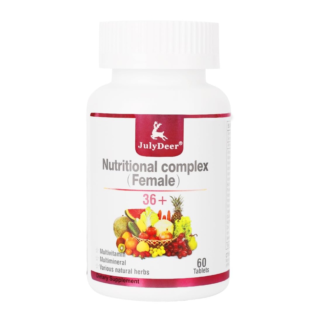 Eén dagelijkse multivitamine voor vrouwen - Complete multiminerale en multivitamine met vitamine A, C, D, E en B-complex, zink en meer vitaminen voor immuniteit, energie, haar, huid en nagels - 60 tabletten